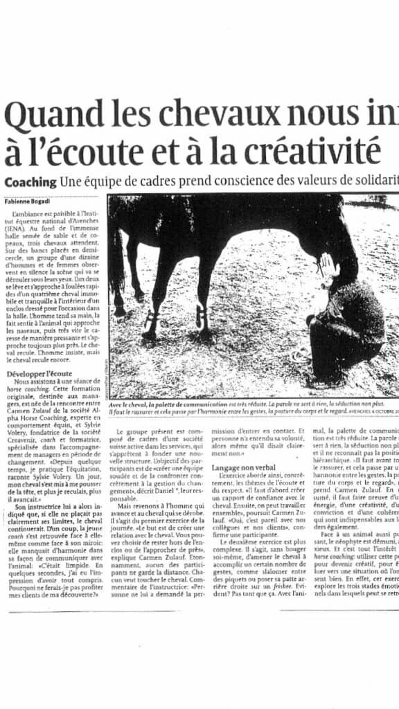 Quirao presse Le Temps 2005